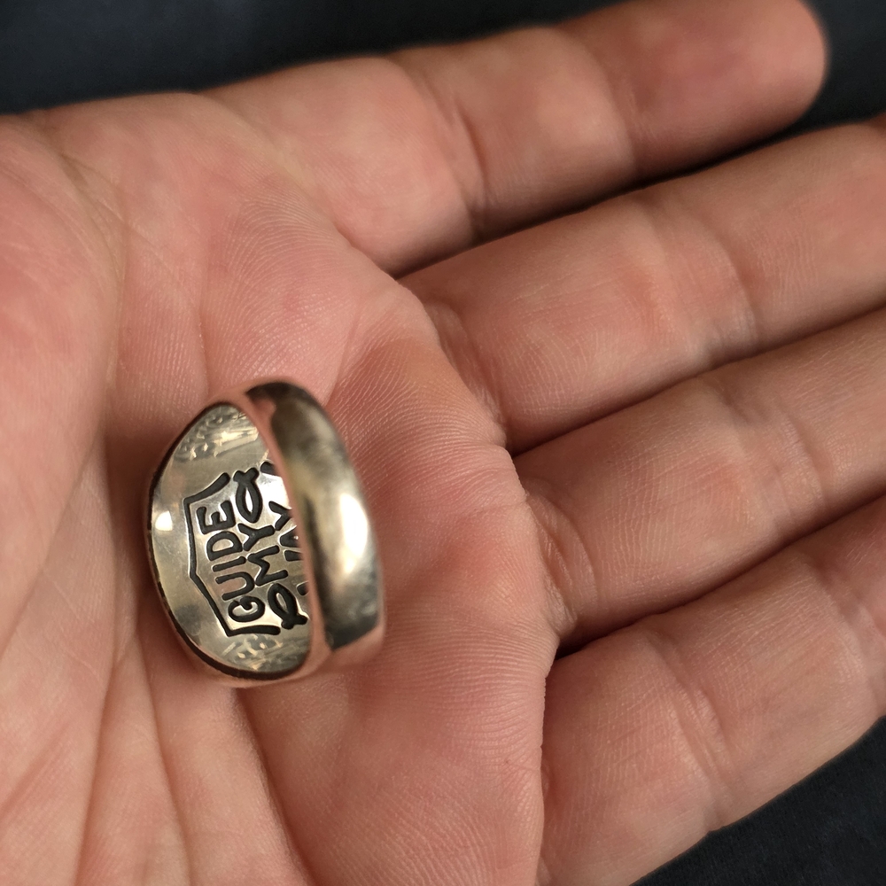Sterling silver compass ring - Picture 3 of 8